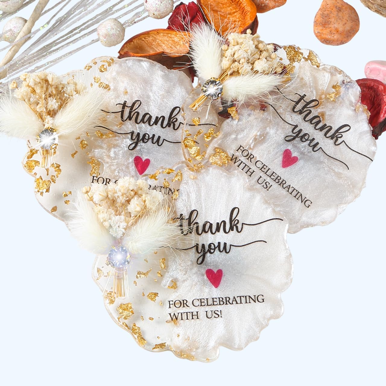 100 Pcs Wedding Favors for Guests, Resin Magnets, Baby Shower, Bridal Shower, Souvenirs for Guests Adult Birthday Favors, Return Gifts